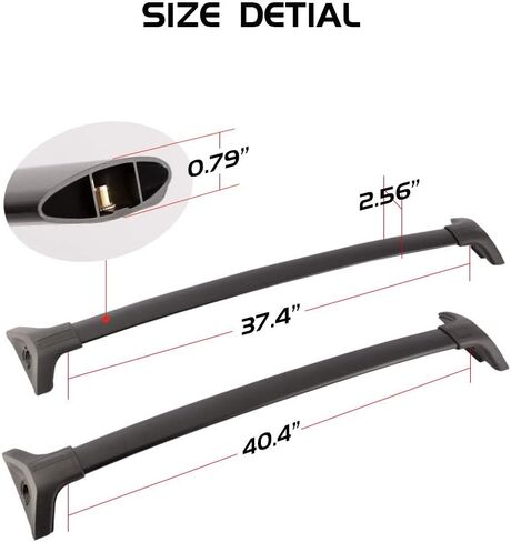 Roof Rack Cross Bars Fit for Toyota RAV4 2019-2023 LE XLE XSE Limited Hybrid, Aluminum Top Rail Cargo Accesorries Rooftop Luggage Carrier Set in Saudi Arabia