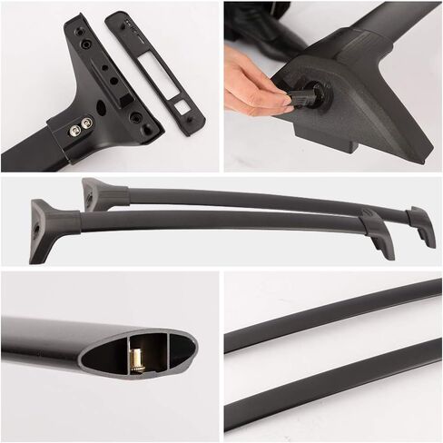 Roof Rack Cross Bars Fit for Toyota RAV4 2019-2023 LE XLE XSE Limited Hybrid, Aluminum Top Rail Cargo Accesorries Rooftop Luggage Carrier Set in Saudi Arabia