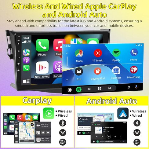 8 Core 4+64G Android Car Radio for Toyota RAV4 2007 2008 2009 2010 2011 2012-9 inch IPS Touchscreen Stereo with Carplay/Android Auto/WiFi/GPS/DSP & 32EQ in Saudi Arabia