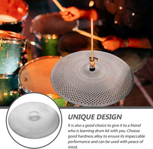 Generic Perculator 14 بوصة كتم الصنج، الصنج الصامت، مجموعة الصنج منخفضة الحجم مجموعة طبول جزء آلة الإيقاع in Kuwait
