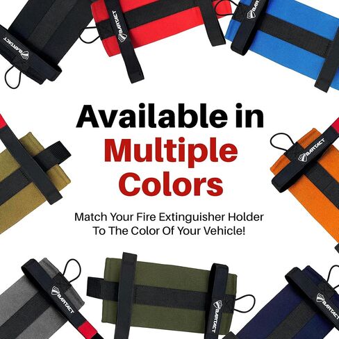 Bartact - 2.5 lb Roll Bar Fire Extinguisher Mount for Vehicle Holder, Adjustable Fire Extinguisher Holder Mount, US Made Universal Vehicle Fire Extinguisher Holder Fits All Roll Bars (Black) in Saudi Arabia
