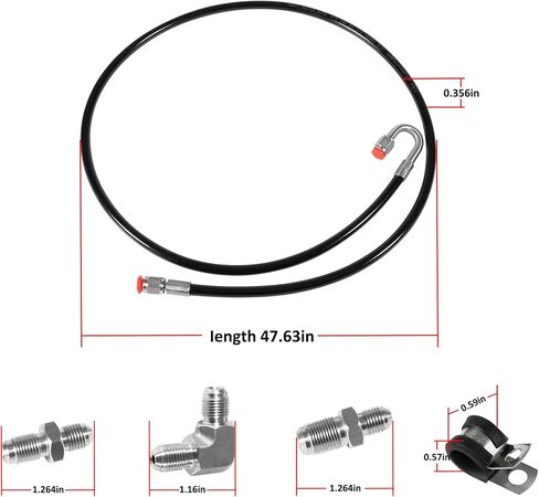 مجموعة خط القابض لمبادلة K المتوافقة مع محرك Honda-Acura Civic Crx Integra K20 K24 K-Series in Kuwait