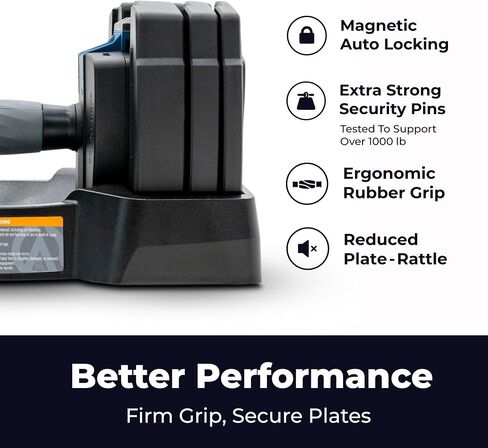مجموعة وزن الدمبل القابلة للتعديل من Teeter ProFlex 432، 8 في 1 أوزان مجانية من 4 إلى 32 رطل، مقابض سريعة الإعداد، توفير مساحة صالة الألعاب الرياضية المنزلية (جديد في 2024) in Kuwait