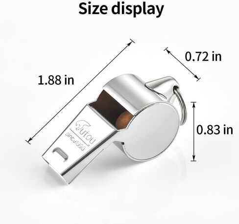 صافرة مكونة من 3 عبوات من الصافرة الرياضية للمدرب من الفولاذ المقاوم للصدأ مع حبل قصير، صافرة صوت عالية ونقية مثالية للمدربين والحكام والمسؤولين in Kuwait