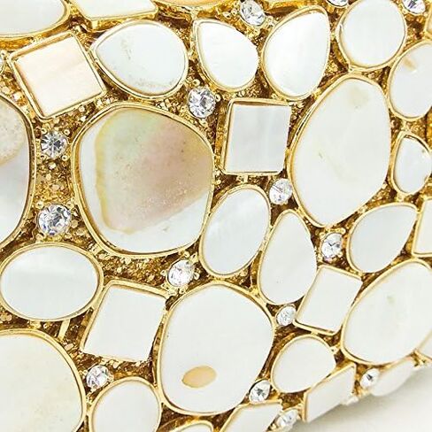 Boutique De FGG Synthetic Shell Evening Bags and Clutches for Women Formal, Wedding Bridal Rhinestone Handbags and Purses in Saudi Arabia