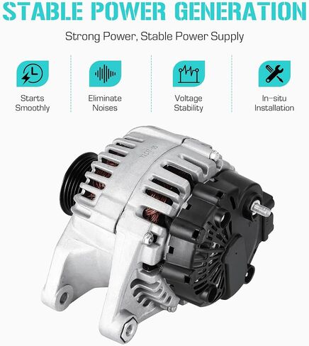 Alternator 3.5 3.5L for Hyundai Santa Fe 2003-2006,Fit for XG350 2002-2005,Fit for Kia Amanti 2004-2006, 37300-39010, 37300-39400, 37300-39405, 400-40011 in Saudi Arabia