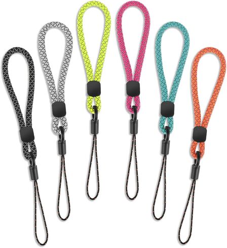 6 Pcs Wrist Strap Lanyard Small Lanyard Finger Strap Reflective Hand Srap Lanyards Finger Lanyard Wrist Lanyard in Saudi Arabia