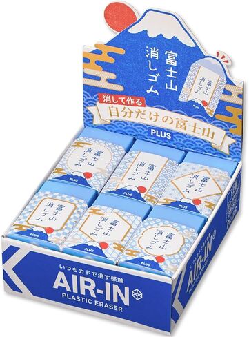 Plus ER100AIF Air in Mt. Fuji Eraser, Japanese ER100AIF, Set of 12 in Saudi Arabia