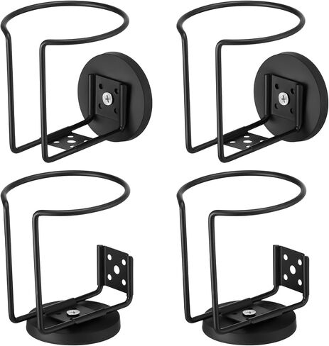 Treela Magnetic Cup Holder Magnetic Drink Holder Dual Purpose Magnetic Cup Caddy for Tractor Mower Truck School Bus Car Treadmill Toolbox Boat Yacht Refrigerator RV Apartment Courtyard, Black (2) in Saudi Arabia
