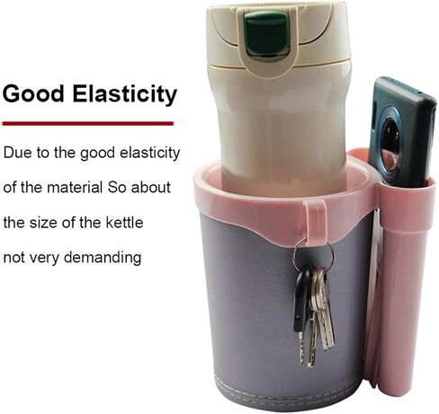 ترقية حامل كأس الدراجة حامل زجاجة ماء الدراجة المقود مع مفاتيح الهاتف الخليوي حامل كأس الدراجة الجلود حامل شرب البيرة لدراجة ركاب الشاطئ in Kuwait