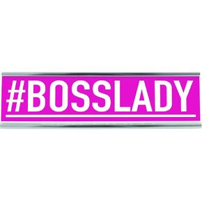 WELLSPRING "Be Nice or Leave" Acrylic Desk Sign - Witty and Funny Desk Signs for Office, Perfect Office Gifts for Boss & Co Workers - Modern Office Desk Signs - 8x2 Freestanding Funny Desk Sign in Kuwait