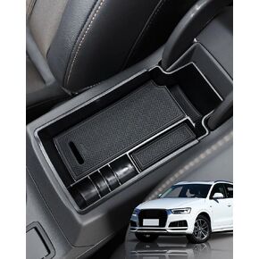 for Audi Q3 2012-2018 Car Center Console Organizer Tray Center Armrest Storage Box in Kuwait