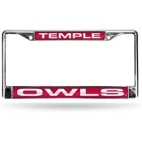 Rico Industries NCAA Rico Industries Temple Owls إطار ترخيص ليزر كروم قياسي مقاس 12 بوصة × 6 بوصة إطار كروم مقطوع بالليزر - ملحقات السيارة/الشاحنة/سيارات الدفع الرباعي in Saudi Arabia