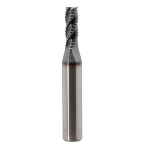 Roughing End Mill JESTUOUS Carbide Square Nose 4 Flute Fine Tooth Bit 3/8" Shank Dia. 3/4" Flute Length for Milling Metal Steels,1 Piece