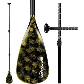 مجداف SUP قابل للتعديل مكون من 3 قطع من ملحقات لوح التجديف العائمة المحمولة (سبائك الألومنيوم، والألياف الزجاجية، وألياف الكربون اختيارية) in Kuwait