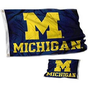 College Flags & Banners Co. Michigan Team University Wolverines Double Sided Flag