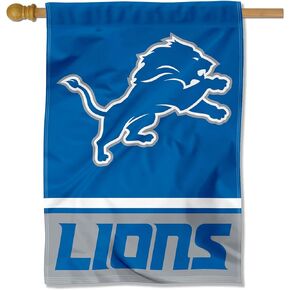 Detroit Lions Double Sided House Flag