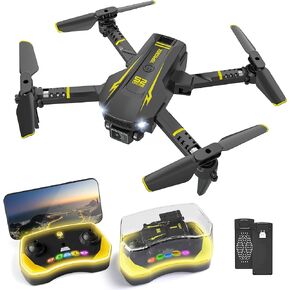 Drones for Kids with Camera 1080P HD Live Video RC Mini Quadcopter Small Helicopter Plane with LED Light and Remote Control,Birthday and Gifts Toys for Boys and Girls 8 10 12 14