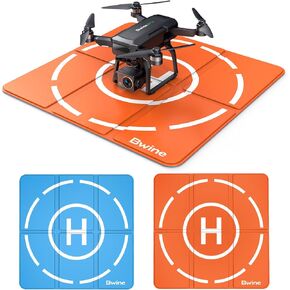 Bwine Drone Landing Pad 16.85 Inch, Double-sided Waterproof, Universal Portable Landing Pad with Foldable Design for F7 GB2/F7 MINI/DJI Mini 2 SE/RC Quadcopters