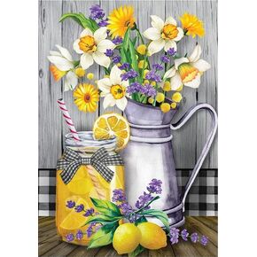 BOMUVI Paint by Number for Adults Beginner Paint by Numbers for Adults Flower Paint by Number Kits Acrylic Painting Paint by Number Kits on Canvas Paint by Number Adults Lemon 16x20 Inch in Saudi Arabia