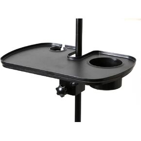 Vaguelly Microphone Stand Tray Live Sound Card Tray Clamp-on Microphone Drink Holder Plastic Microphone Holder Tray Microphone Rack Stand for Concert Performance