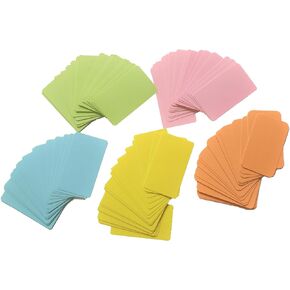 5 Colors Blank Business Cards Index Flash Cards Gift Tags Vocabulary Word Message Cardstock Memo for Card Making Writing Notes Business Greeting Wedding Christmas DIY Craft Projects, 100PCS