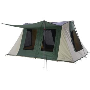 WHITEDUCK PROTA 4-Season Waterproof Canvas Cabin Tent w/Windows and Awning for 4-8 People - Perfect for Family Camping, Hunting (Deluxe 10' x 14', Olive) in Kuwait