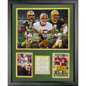 Legends Never Die Green Bay Packers - Packer Quarteracks Framed Photo Collage, 16" x 20", (19929U)
