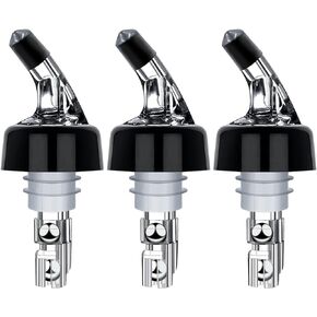 Automatic Measured Bottle Pourers Pack of 12 Liquor Bottle Pourers 1 oz (30 mL) Quick Shot Spirit Measure Wine Pourer Spouts Drinks Wine Cocktail Whiskey Dispenser Bartender Home Bar Tools (12pcs)