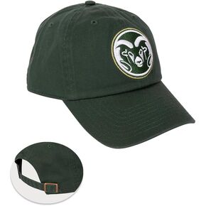 Desert Cactus Colorado State University Baseball Hat Rams CSU Brimmed Embroirderd Cap Adjustable Cloth Strap Adult (Style A) Green