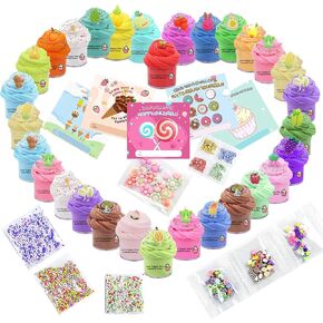 Slime kit for Slime Party Favors for Kids,Slime Making kit for Girls Ages 8-12,Butter Slime Kit for Girls and Boys 30pack with Scent (30Pcs)
