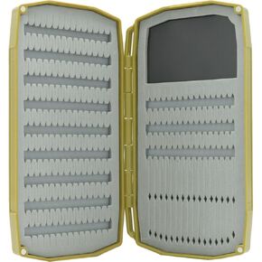 صندوق الطيران الرغوي UMPQUA UPG لعطلة نهاية الأسبوع - حقيبة تخزين الذبابة خفيفة الوزن وخفيفة الوزن ومقاومة للصدمات وسريعة التحميل - منظم أدوات صيد الأسماك، صغير - زيتوني in Kuwait