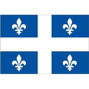 Quebec Flag Sticker (Canada Province City Decal Canadian French Colors Fleur)