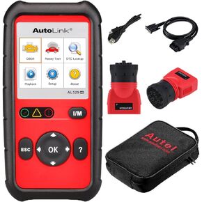 Autel AutoLink AL529HD for Heavy Duty Vehicles Advanced AL529 OBD2 Code Scanner AutoVIN Read Enhanced Codes for Ford/GM/Chrysler Freeze Frame Data Multilingual Menu DTC Definitions