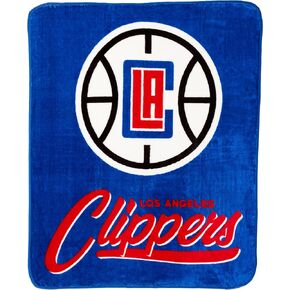 Northwest NBA Los Angeles Clippers Unisex-Adult Raschel Throw Blanket, 50" x 60", Signature