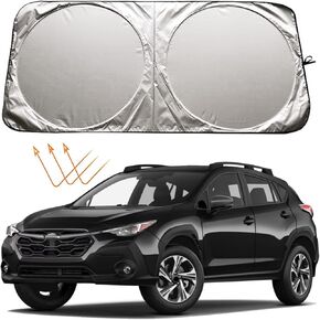 Car Windshield Sun Shade Sunshade Compatible with Subaru Crosstrek 2018-2024 Impreza 2012-2024 WRX 2015-2020 2021 2022 2023 2024 Wagon Base Premium STI Limited Accessories Car Sun Shield