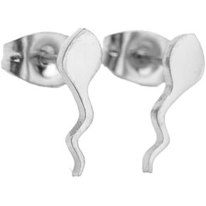 Cute Small Tadpole Animal Ear Stud Earrings for Girls Gift