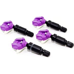 Set of 4 MAX MXSA001 TPMS 433mhz Tire Pressure Sensors for BMW Mini Replaces 36236781847 36236798726 E60 E90 E92 w/Matte Black Aluminum Valve Stems Aftermarket Replacement