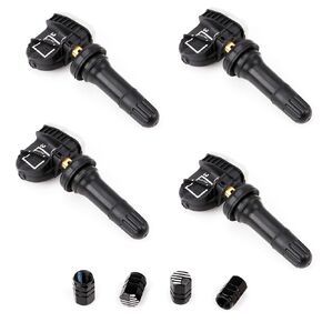 Tire Pressure Sensor 13598772 TPMS System Monitoring Accessories 315MHz Replacement Pre-Programmed GMC Cadillac Buick Chevy 12768826 13581558 13586335(1 Pack)