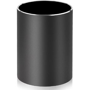 Pen Holder Pencil Holder for Desk, Metal Desk Pen Cup Holder Makeup Brush Holder, Desktop Pen Organizer and Pencil Cup for Office Desk Accessories, Black 3.15 x 4.0 In