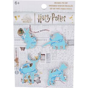 Loungefly WB Harry Potter Patronus Collection 4-Pack Pin Set, Amazon Exclusive