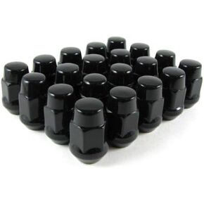 EZAccessory 24 Red Bulge Acorn Lug Nuts 14x1.5 Thread Size 3/4" Hex