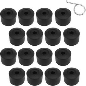 20 pcs 17mm Wheel Bolt Lug Nut Cover Cap with Removal Tool Dismantle Set Compatible with VW Lug Nut Cover Jetta Beetle Passat GTI CC Wheel Bolt, OE#: 1K0 601 173