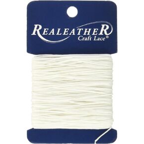 Realeather Waxed Thread for Leathercrafting, 50 g, Black