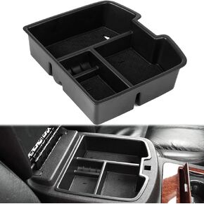 EDBETOS Center Console Organizer Tray Compatible with GMC Sierra 1500 Chevy Silverado Suburban 2500 Avalanche 07-13 Accessory 07-14 Sierra 2500 3500 Yukon Silverado 2500 3500 Suburban 1500 Tahoe, Red