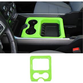 Carbon Fiber Center Console Dashboard Front Armrest Cup Holder Panel Cover Trim for 2019-2023 Dodge RAM 1500 2500 3500