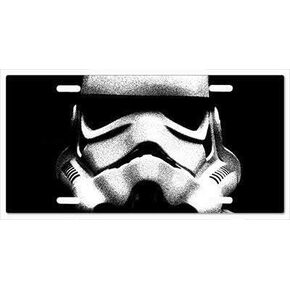 Storm Trooper Shades of Grey Front Metal Aluminum License Plate Vanity car tag Home Door Sign 6" x 12" with 4 Holes