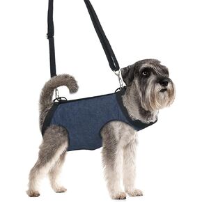 Dog Lift Harness Portable Dog Sling for Small Dogs Hind Leg Support Pet Rehabilitation Lifts Vest Adjustable Harness for Back Legs for Old, Disabled, Joint Injuries, Arthritis, Paralysis Dogs Walk