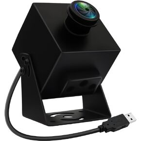 48MP USB Camera 8K Webcam 6000P Ultra HD USB Camera with 200Degree Wide Angle Fisheye Lens PC Computer Lightburn Camera for Laser Engraver Plug and Play for Document Scanning Face Recognition