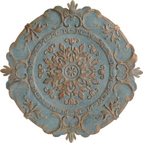 ستراتون ديكور منزلي S11563 ديكور حائط ميدالية صغيرة، 13 × 13، أبيض in Kuwait